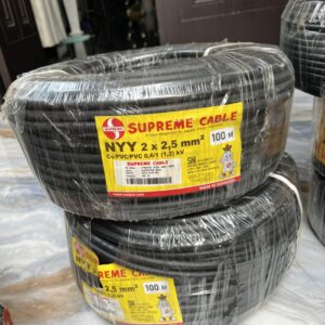 Kabel Supreme NYY 2x2.5mm Hitam 100m