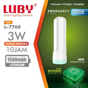 Lampu emergency 3w Luby