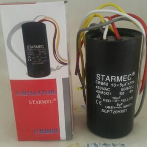 CAPASITOR / KAPASITOR MESIN CUCI 5+10UF / 10+5UF - STARMEC
