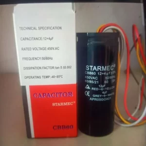 CAPASITOR / KAPASITOR MESIN CUCI 4+12UF / 12+4UF - STARMEC